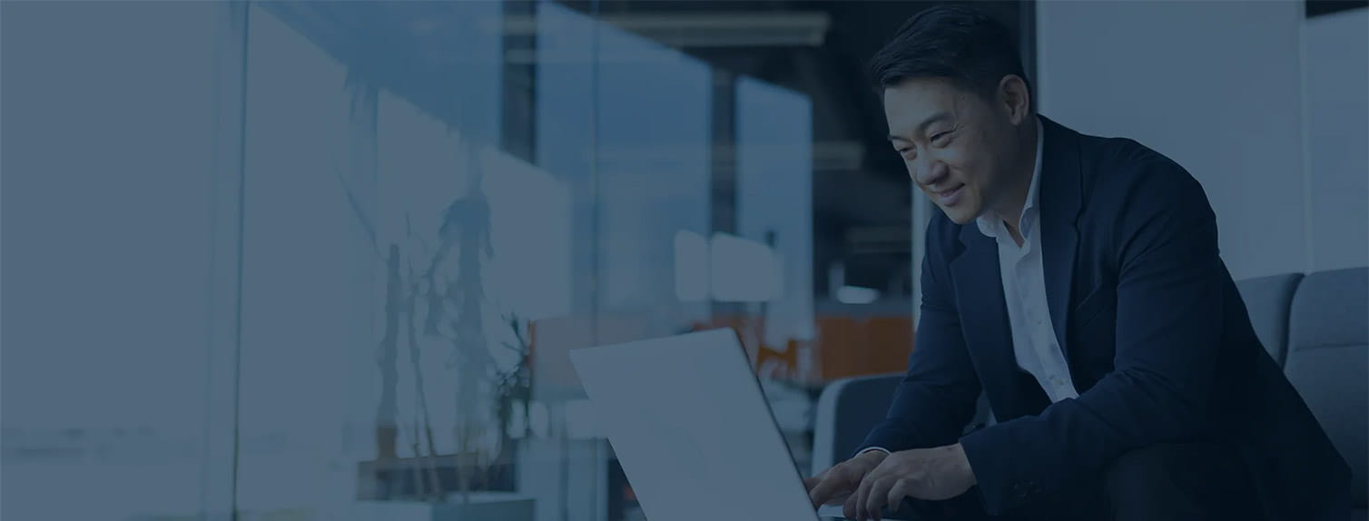 Business professional in corporate office