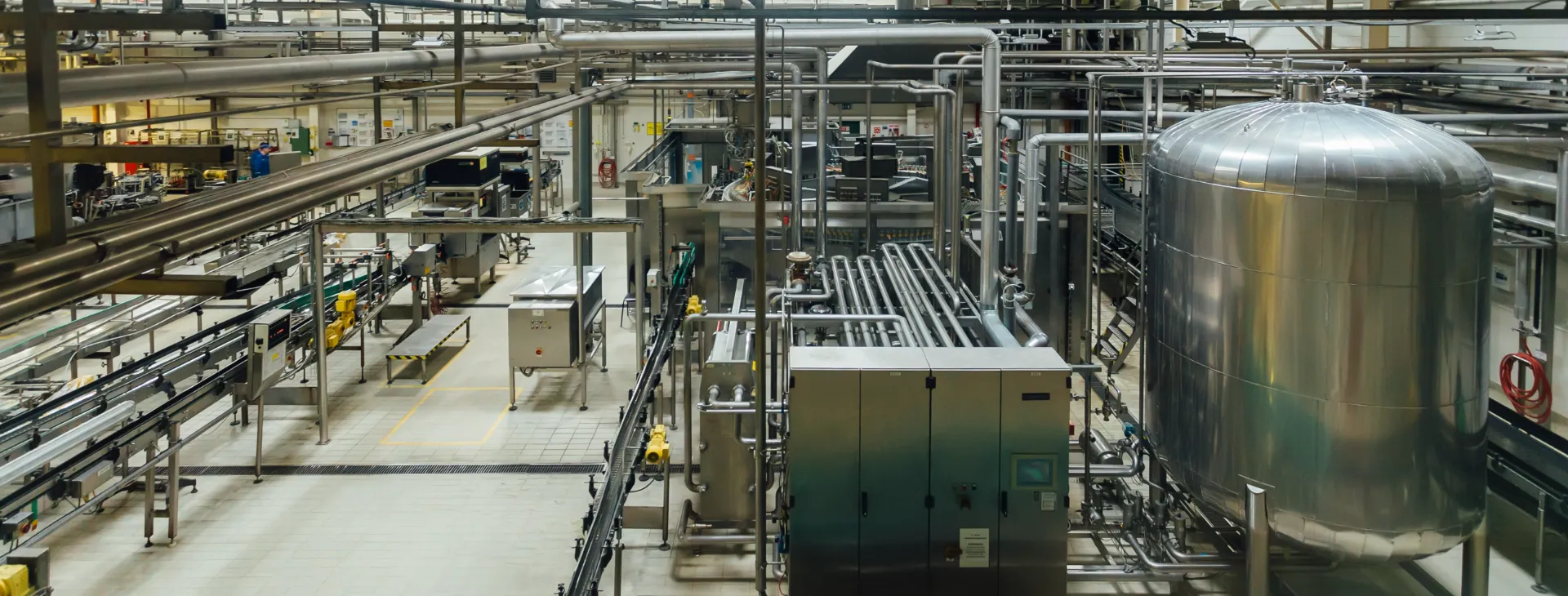 Food processing equipment space