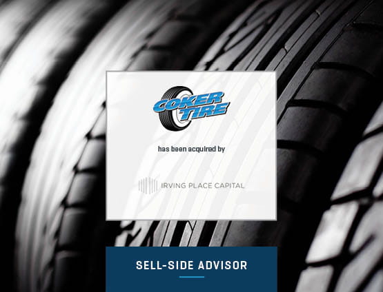 Financial advisor to Coker Tire on the sale of Irving Place