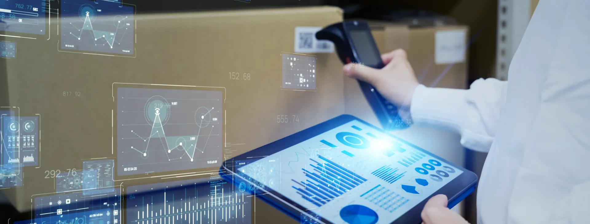 inventory manager using a barcode scanner for electronic inventory
