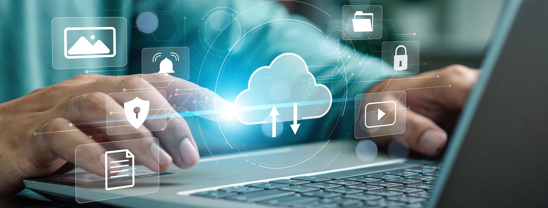 The concept of cloud file storage and backup