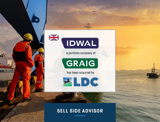 Stout Advises Graig Shipping on Sale of Idwal Marine Services 