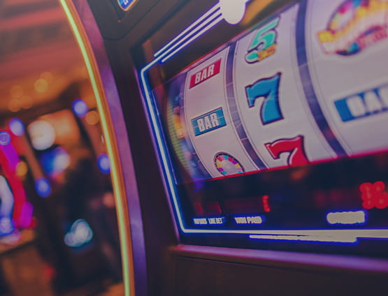 Slot machine at casino