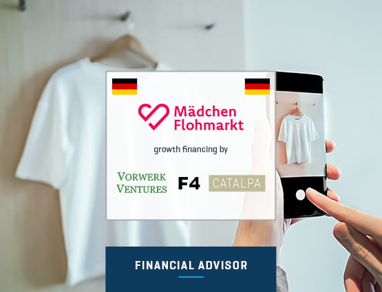 Stout advises Madchenflohmarkt in a financing round led by Christian Wegner of Momox