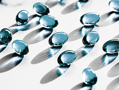 image blue capsules