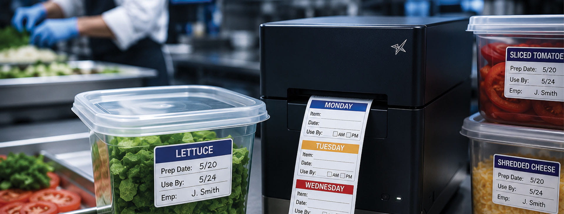 image of foodservice labels