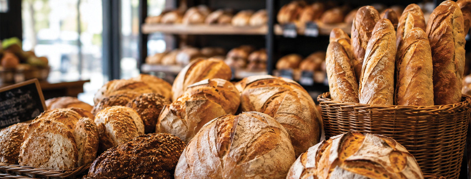 image of bread in a bakery