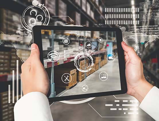 Smart warehouse management system using augmented reality technology to identify package picking and delivery 