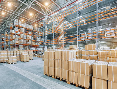 Image of warehouse with boxes