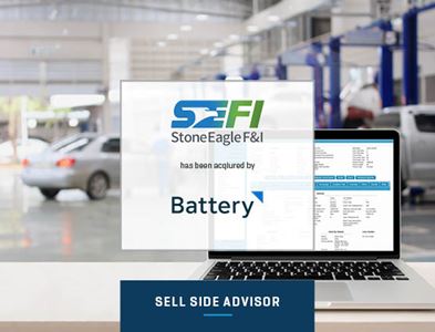 StoneEagle F&I has been acquired by Battery Ventures 