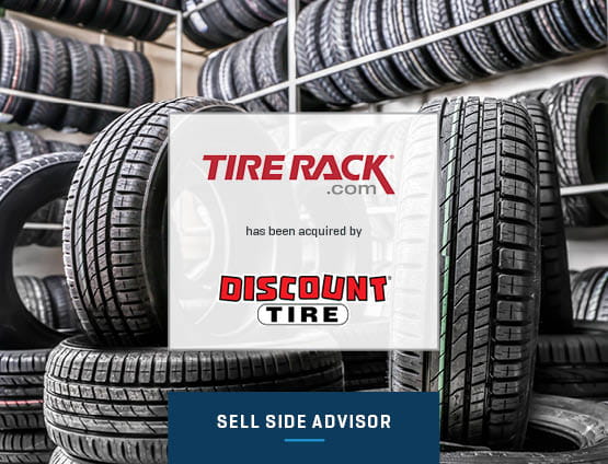Stout advises Tire Rack on its sale to Discount Tire