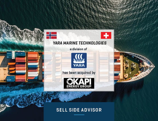 Stout advises Yara Marine Technologies on sale of YMT to Okapi Energy Group