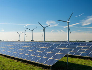 Image of Windmills and solar panels
