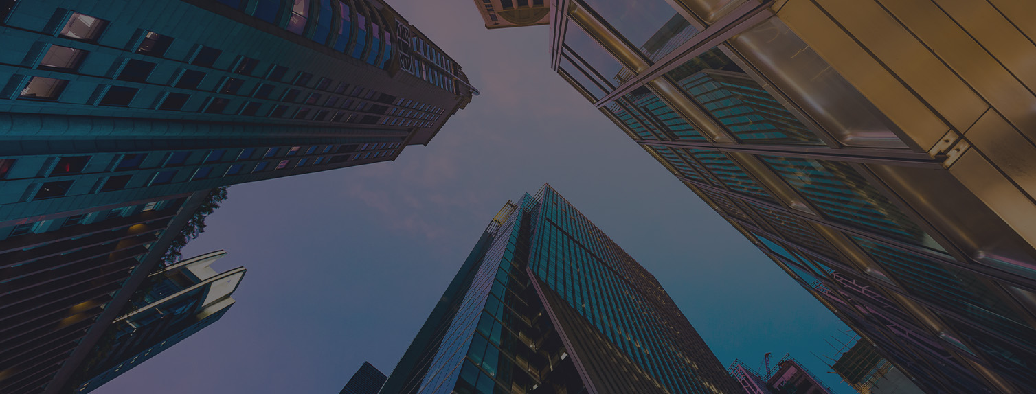 upward view of upscale office building