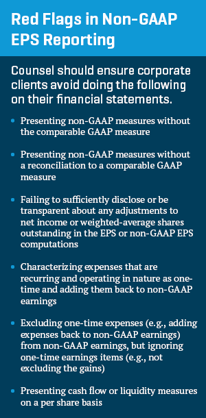 Red Flags in Non-GAAP EPS Reporting