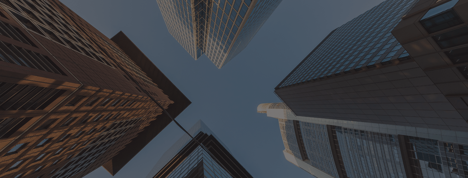 upward view of skyscrapers