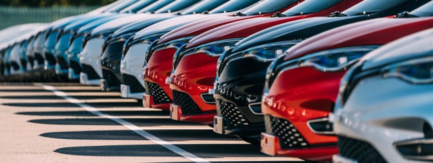 Image of cars in a parking lot