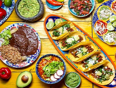 image of traditional Hispanic dishes