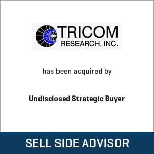 Stout Advises on the sale of Tricom Research Inc